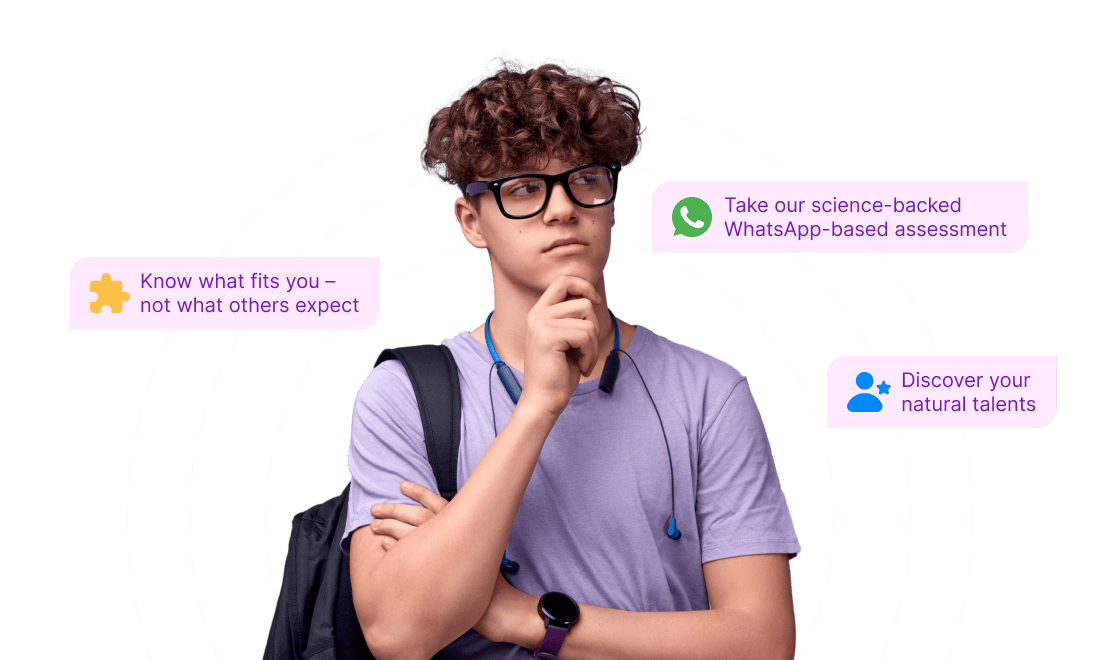 Hero image with messages